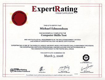 Expert rating - computer skills
